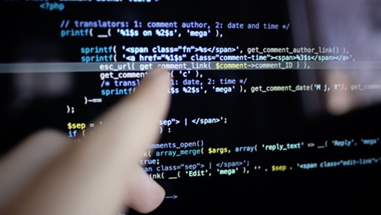 その5。完了したコーディングの画面をチェックする様子
